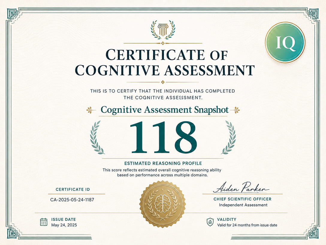 IQ report certificate